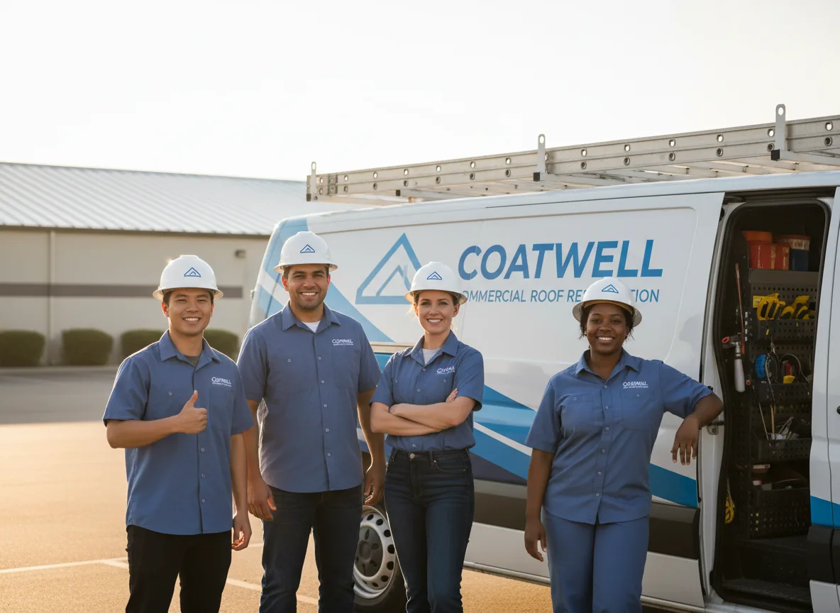 Commercial roof coating company in Estelline, TX