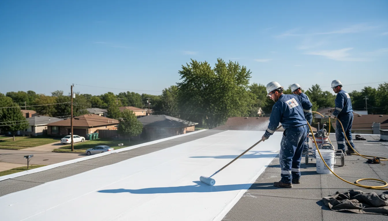 Commercial roof coating in Estelline, TX near me